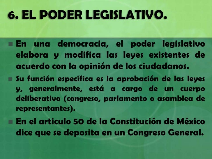 El Poder Legislativo Derecho Constitucional