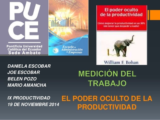 El poder oculto de la productividad