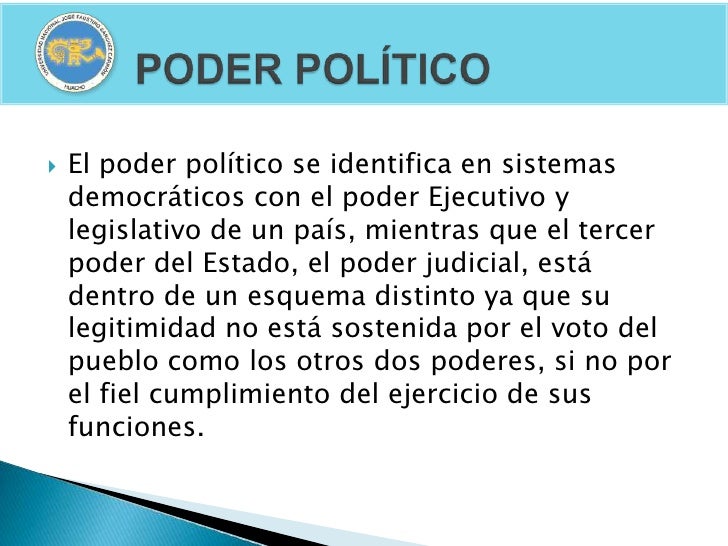 El poder político