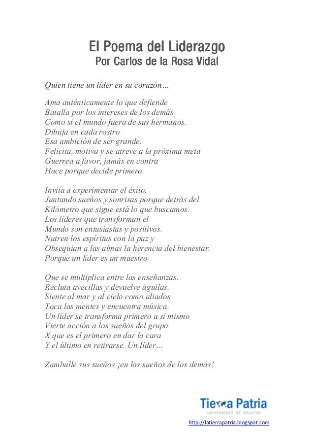 El Mejor Poema De Liderazgo