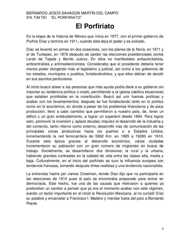 El Porfiriato