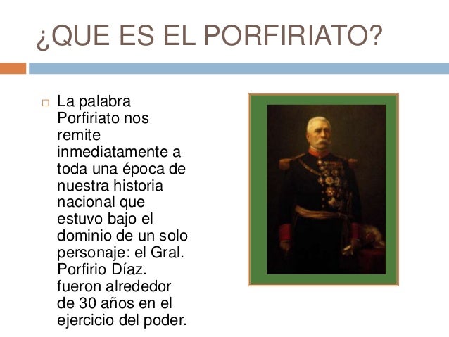 El porfiriato