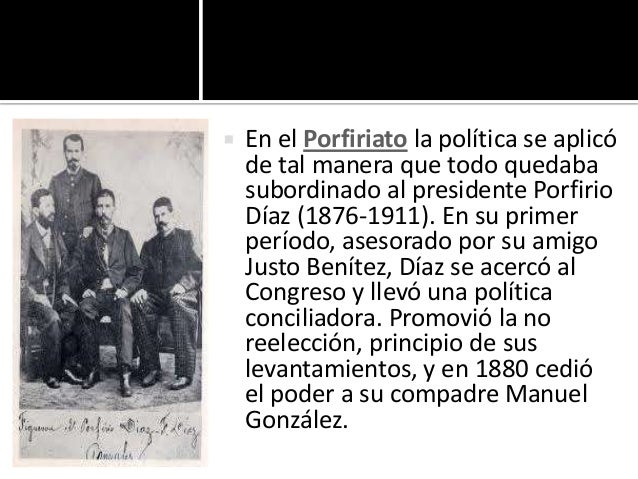 El porfiriato, politico y economico