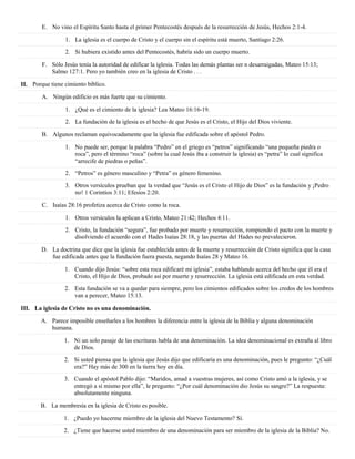El porqué creo en la iglesia de cristo | PDF