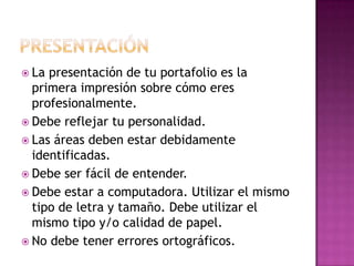 El Portafolio Profesional