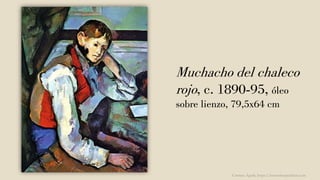 Muchacho del chaleco
rojo, c. 1890-95, óleo
sobre lienzo, 79,5x64 cm
Carmen Águila, https://hortushesperidum.com
 