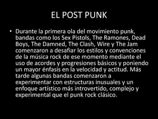 El post punk. alejandro osvaldo patrizio | PPTX