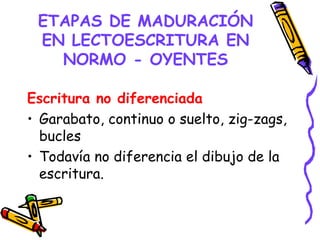 El prceso de la lecto – escritura en | PPT | Education