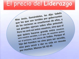 El precio del Liderazgo
 