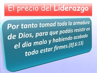 El precio del Liderazgo
 