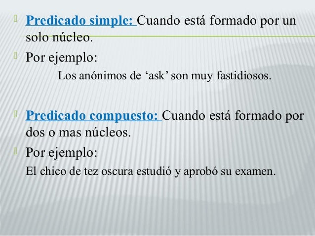 Ejemplos De Predicados