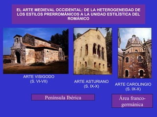 EL ARTE MEDIEVAL OCCIDENTAL: DE LA HETEROGENEIDAD DE LOS ESTILOS PRERROMÁNICOS A LA UNIDAD ESTILÍSTICA DEL ROMÁNICO ARTE V...