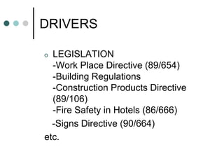 Driving Work Directive Emergency Lighting- David Wright | PPTX