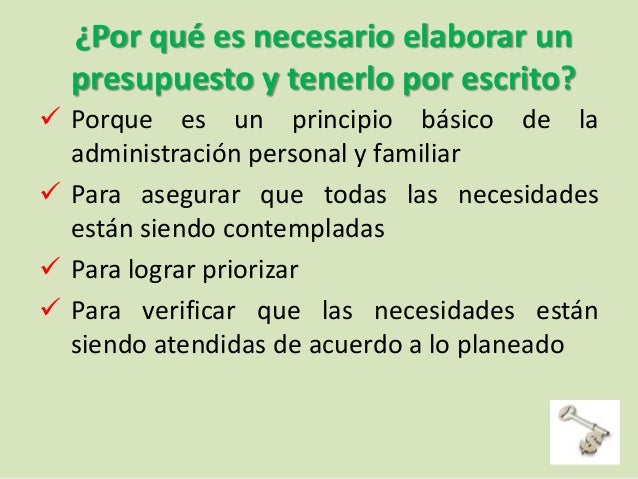 el presupuesto familiar
