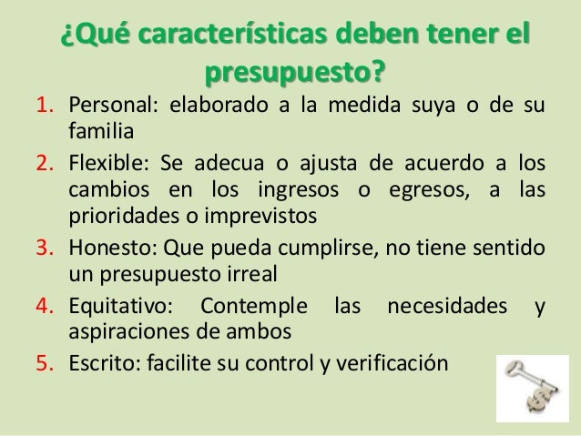 el presupuesto familiar