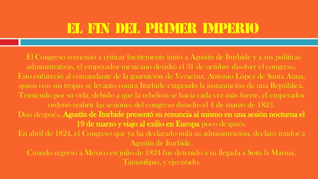 El primer imperio mexicano