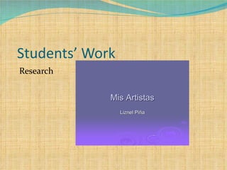 Students’ Work Research 