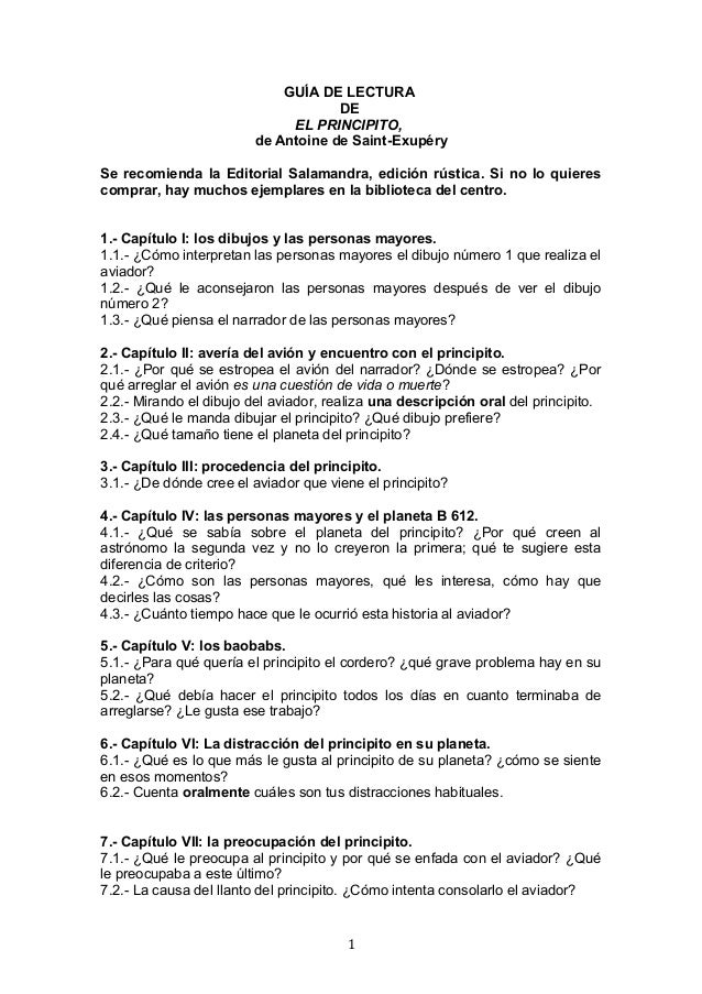 preguntas de comprension sobre el principito el principito preguntas de comprension sobre el principito el principito