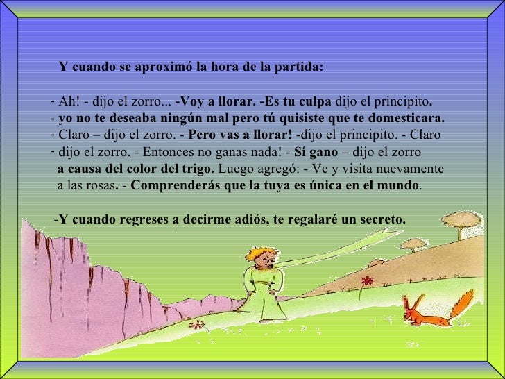 El Principito Y El Zorro