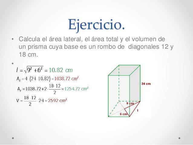área Lateral De Un Prisma Rectangular