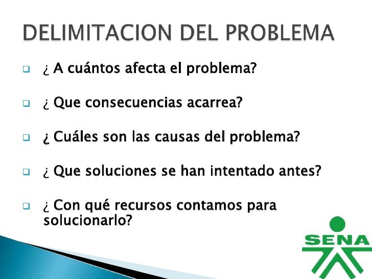 El problema El problema