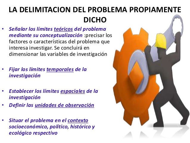 El problema cietífico y su delimitación