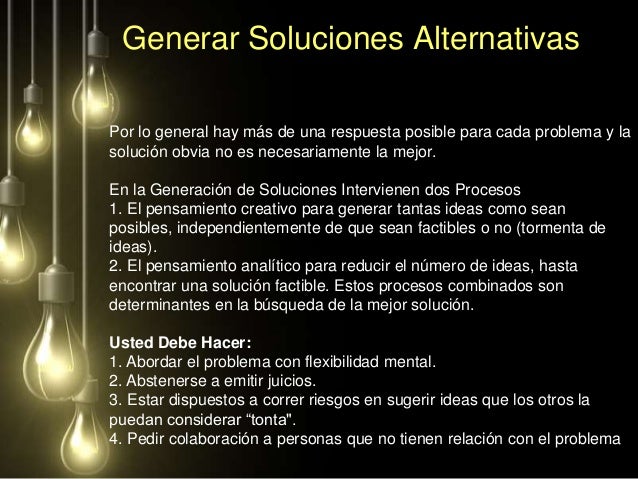 Que Es Una Alternativa De Solucion es.slideshare.net