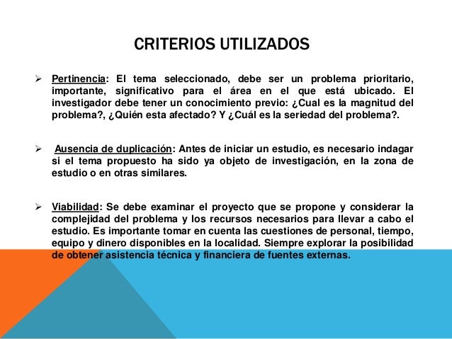 El problema de la investigacion El problema de la investigacion