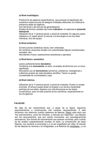 El problema del lenguaje de la ciencia