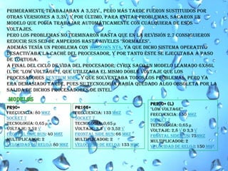 Level 1 cache size: 64 KB code cache / 64 KB data cacheLos últimos3,06 GHz, 2,93 GHz y 2,66 GHz de velocidad del núcleo8 subprocesos de procesamiento con la tecnología Intel® Hyper-Threading8 MB de caché Intel® inteligente3 canales de memoria DDR3 de 1066 MHz3,33 GHz de velocidad del núcleoHasta 3,6 GHz con la tecnología Intel® Turbo Boost6 núcleos y 12 subprocesos con la tecnología Intel® Hyper-Threading12 MB de caché Intel® inteligente3 canales de memoria DDR3 de 1066 MHz