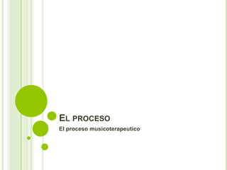 EL PROCESO
El proceso musicoterapeutico

 