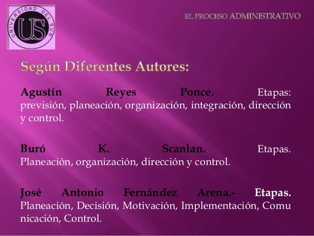 El proceso administrativo