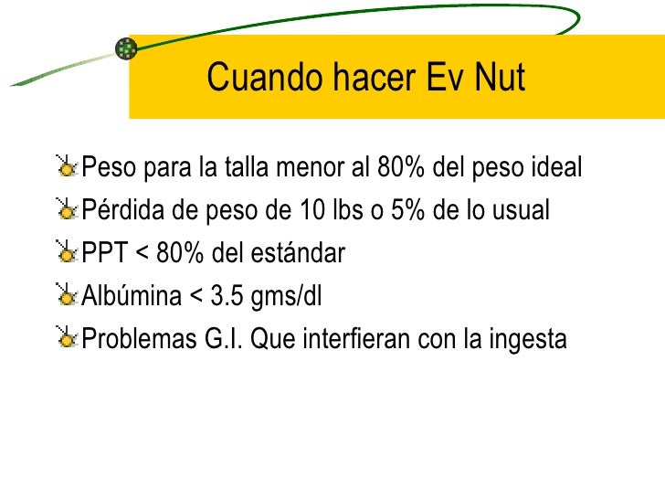 El proceso de cuidado nutricional