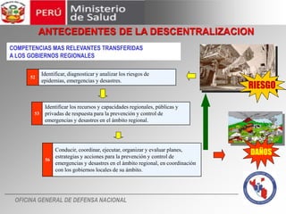 El proceso de descentralización en el área de salud .ppt
