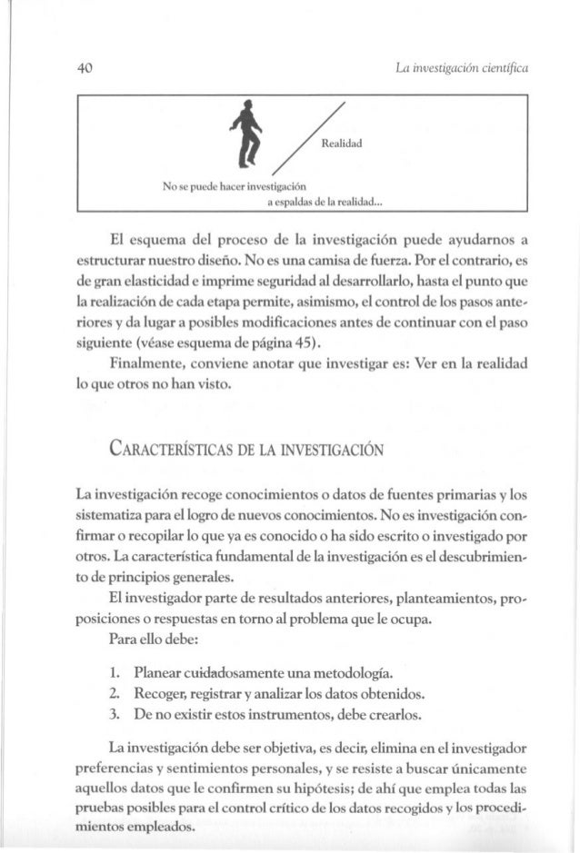 El Proceso De Investigacion Cientifica Tamayo