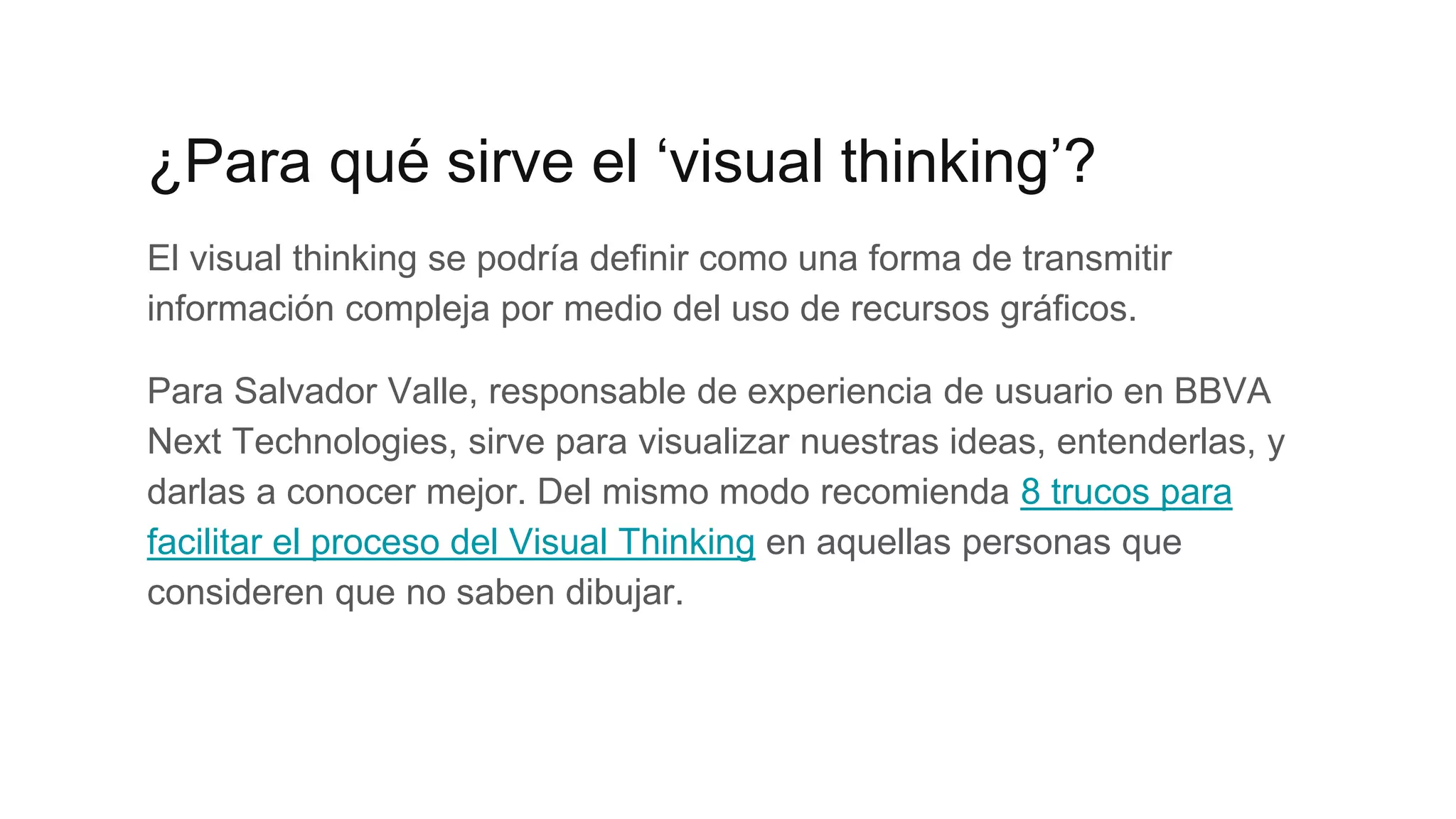 Visual Thinking Ppt El proceso del Visual Thinking | PPT