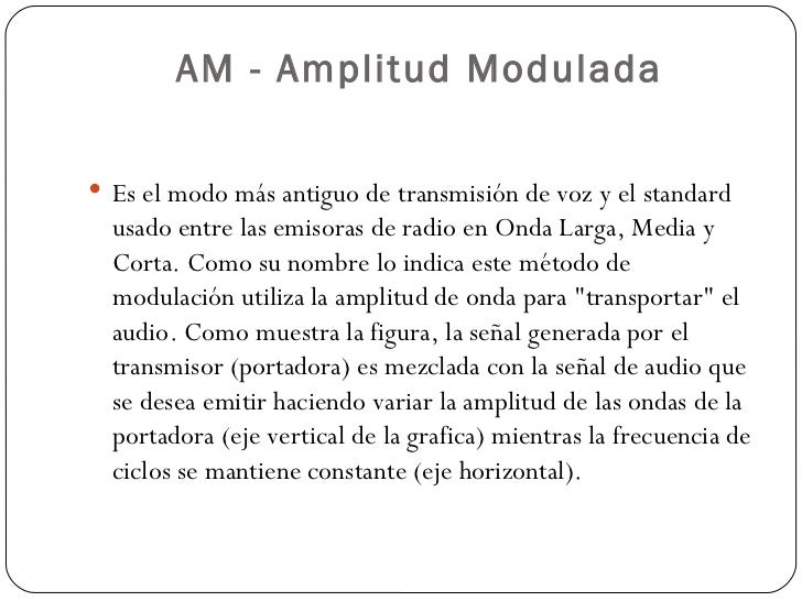 El proceso de transmisión radiofónica y diferencia de am y fm