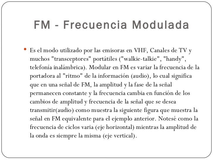 El proceso de transmisión radiofónica y diferencia de am y fm
