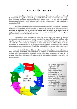 El proceso logístico y la gestión de la cadena de abastecimiento | PDF