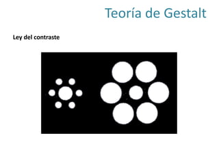 Teoría de Gestalt
Ley del contraste
 