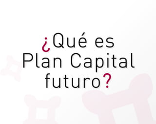 ¿Qué es
Plan Capital
  futuro?
 