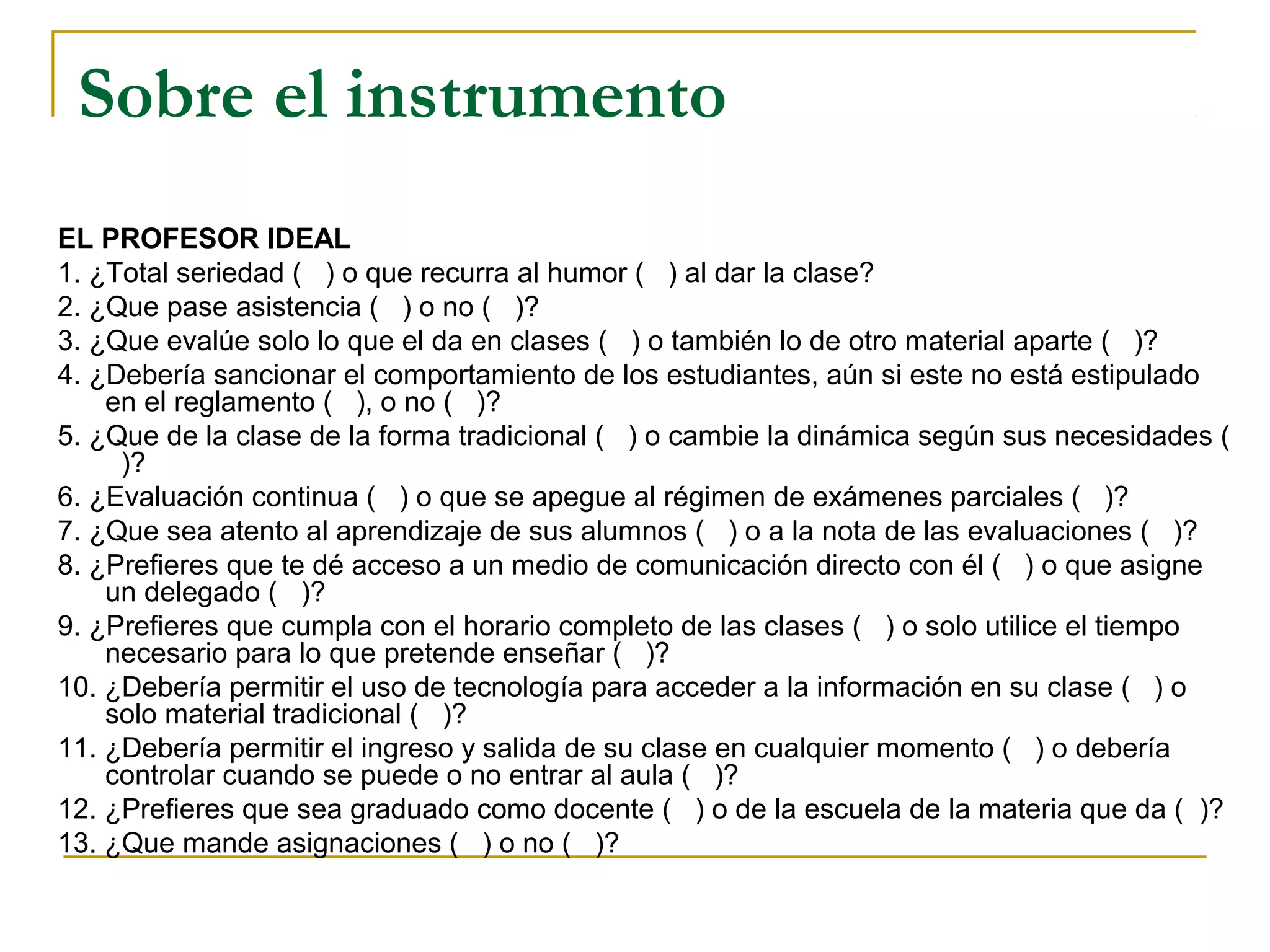 El profesor ideal | PPT