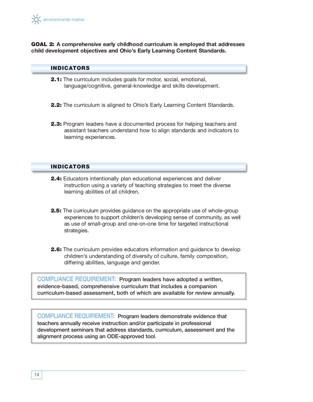 Ohio Early Learning Program Guidelines 2009 Ohio early learning program guidelines 2009