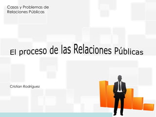 Casos y Problemas de
Relaciones Públicas
Cristian Rodríguez
 