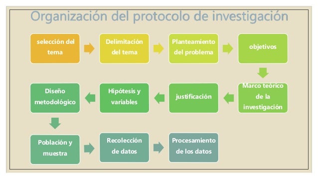 El protocolo de investigación