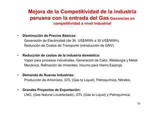 El proyecto Camisea y el desarrollo de la industria de gas natural en ...