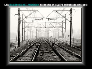 Las  Iniciativas de Transición  se basan en cuatro supuestos básicos: 