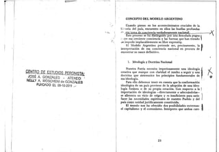 El proyecto nacional