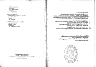 El proyecto nacional