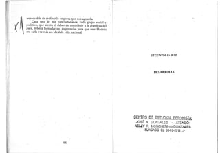 El proyecto nacional